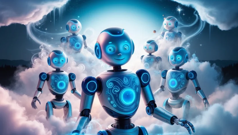 Sonhar com robô, representando emoções e tecnologia