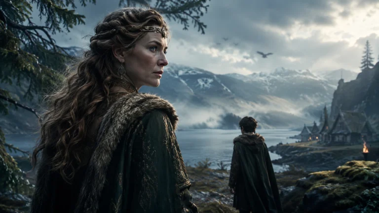 Quem Foi Laufey? A Verdadeira Mãe de Loki na Mitologia Nórdica Laufey, mãe de Loki, em uma cena inspirada na mitologia nórdica