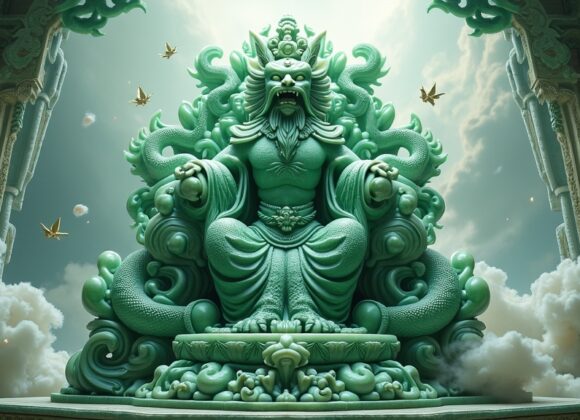 mitologia-chinesa-dragao-trono
