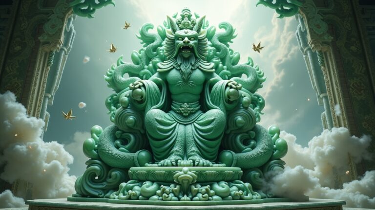 mitologia-chinesa-dragao-trono