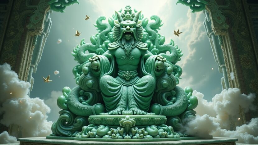 mitologia-chinesa-dragao-trono