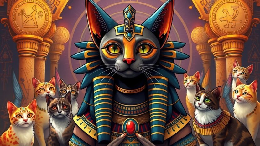 mitologia-egipcia-divindade-gatos