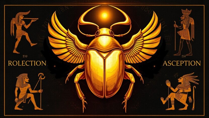 mitologia-egipcia-escaravelho-dourado