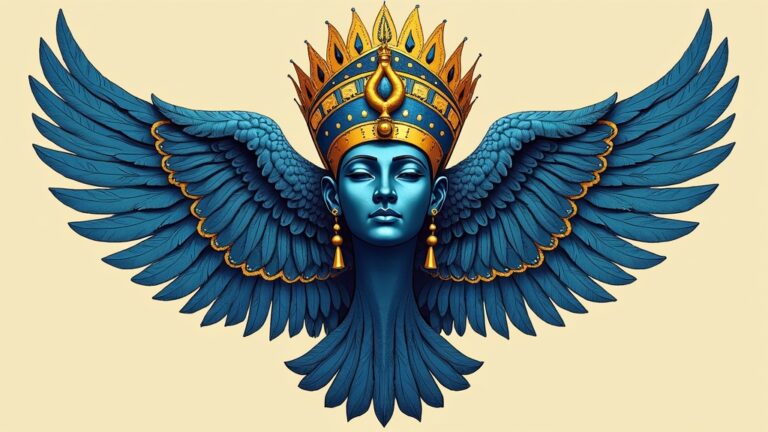 mitologia-egipcia-tiara-azul-faraos