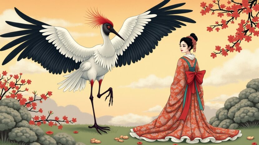mitologia-japonesa-tsuru-no-ongaeshi
