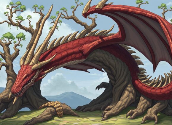 Nidhogg: O Dragão da Raiz da Árvore Yggdrasil nidhogg-dragao-yggdrasil
