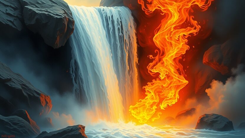 sonhar-com-cascata-de-fogo