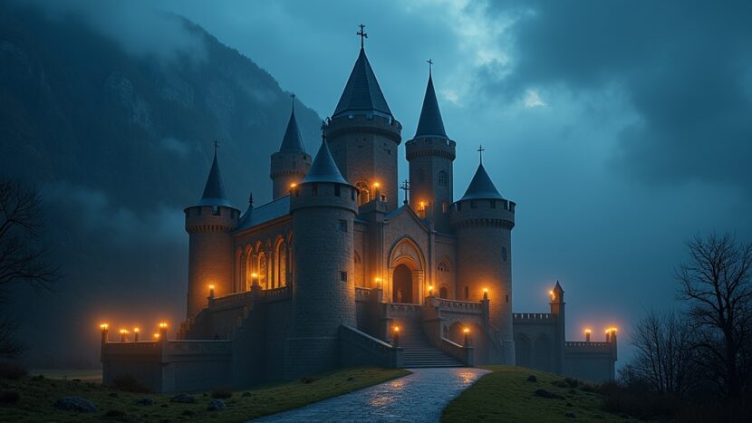 sonhar-com-castelo-de-lampadas