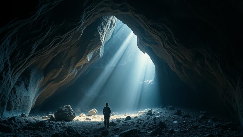 sonhar-com-caverna