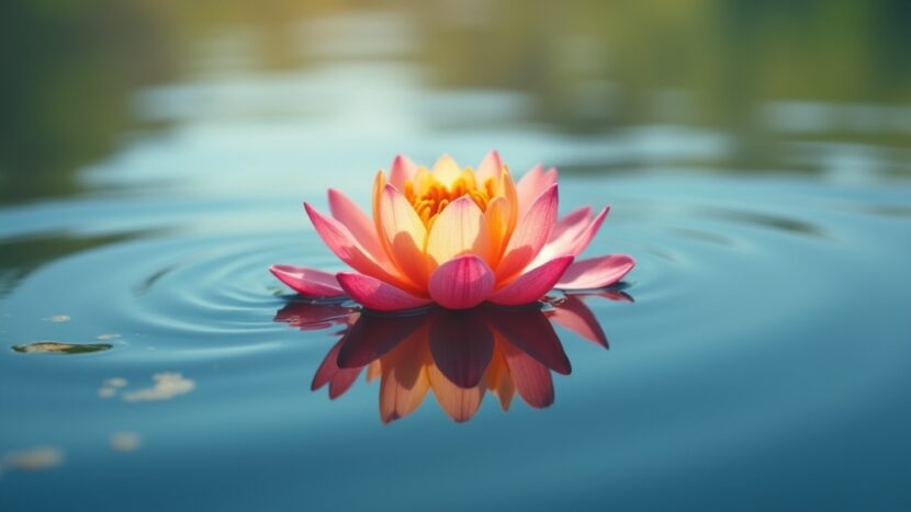 sonhar-com-flor-flutua-significados