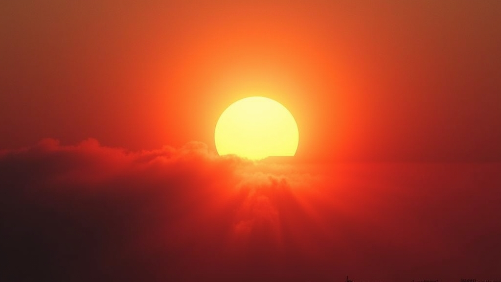 sonhar-com-sol-cercado-de-nevoa-vermelha