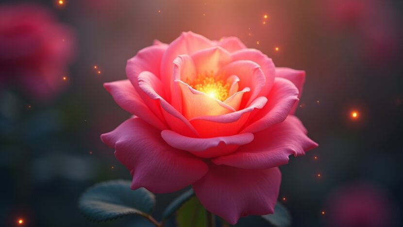 sonhar-com-uma-rosa-com-luz-interna