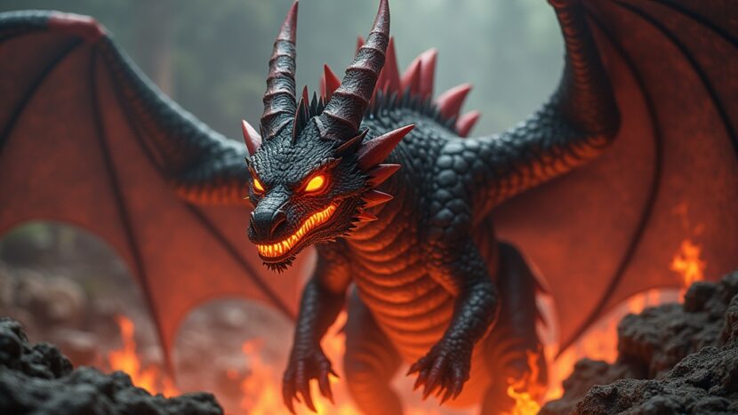 sonhar-dragao-olhos-lava