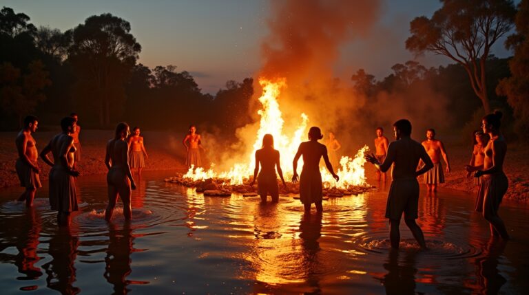 Cerimônias de purificação: A Profundidade Cultural Aborígene