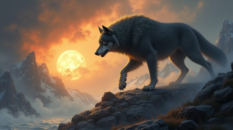 Fenrisúlfr: O Lobo da Mitologia Nórdica e Seu Destino