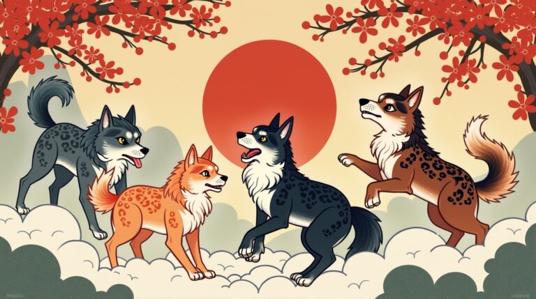 Lendas dos cães mágicos: Descubra a Mitologia Japonesa