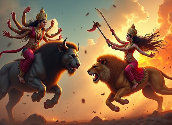 Mahishasura: O Demônio Búfalo e a Deusa Durga na Mitologia