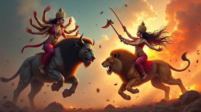 Mahishasura: O Demônio Búfalo e a Deusa Durga na Mitologia