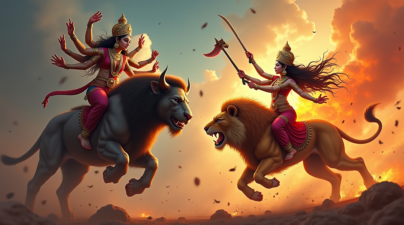 Mahishasura: O Demônio Búfalo e a Deusa Durga na Mitologia