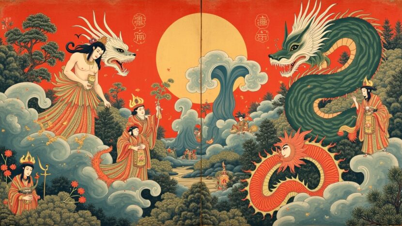 mitologia-japonesa-biombos-pintados