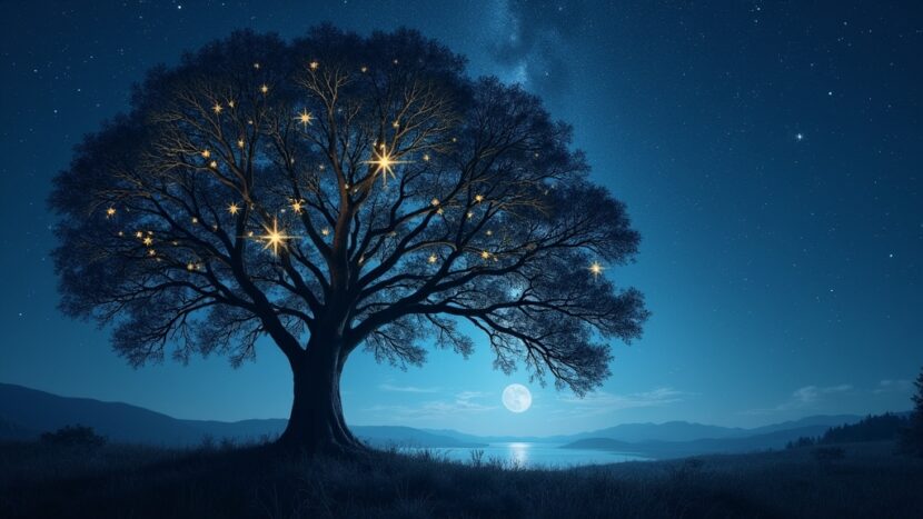 sonhar-arvore-reflete-estrelas