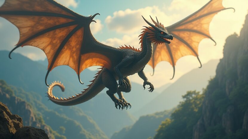 sonhar-com-dragao-alado