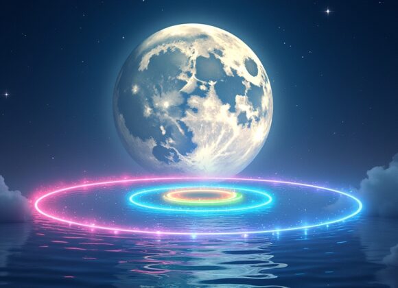 Sonhar com Lua com Anéis Coloridos: Significado Revelador sonhar-com-lua-com-anis-coloridos