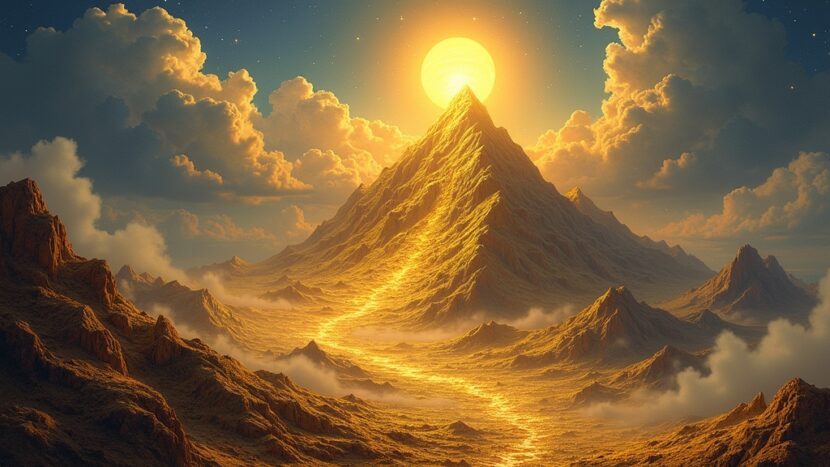 sonhar-com-montanha-de-ouro