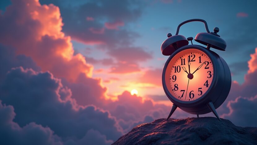 sonhar-com-relogio-entardecer