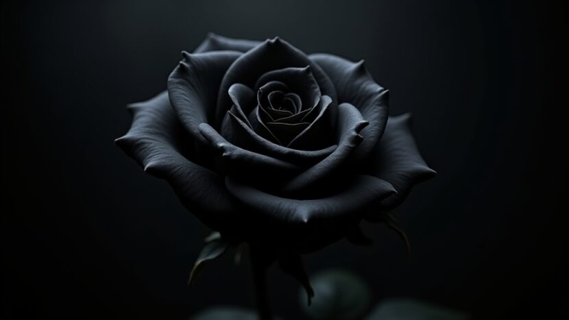 sonhar-com-rosa-negra