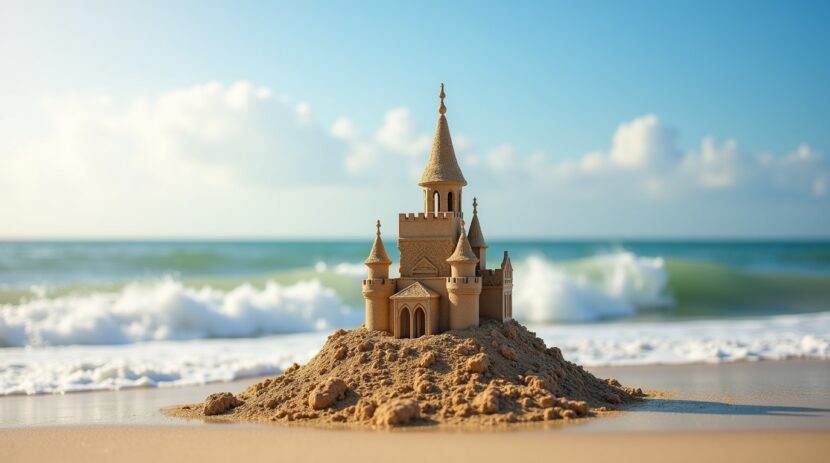 Sonhar com um castelo de areia que nunca desmorona: Significado e Interpretação