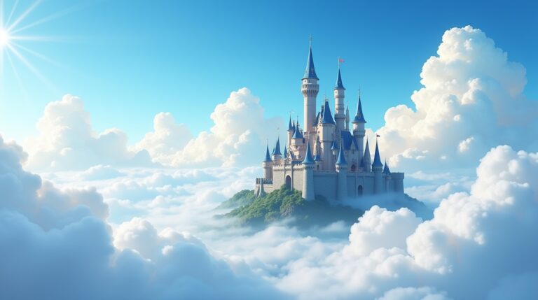 Sonhar com um castelo escondido dentro de uma nuvem: Significados