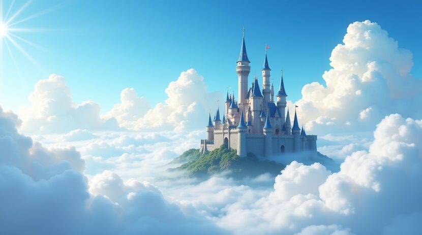 Sonhar com um castelo escondido dentro de uma nuvem: Significados