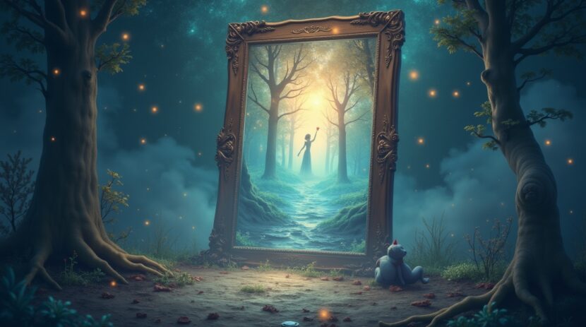 Sonhar com um espelho que reflete futuros possíveis