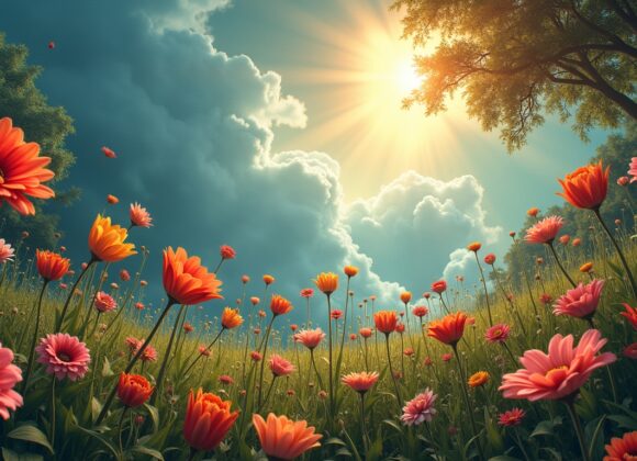 Sonhar com um jardim onde as flores crescem ao contrário: Significado