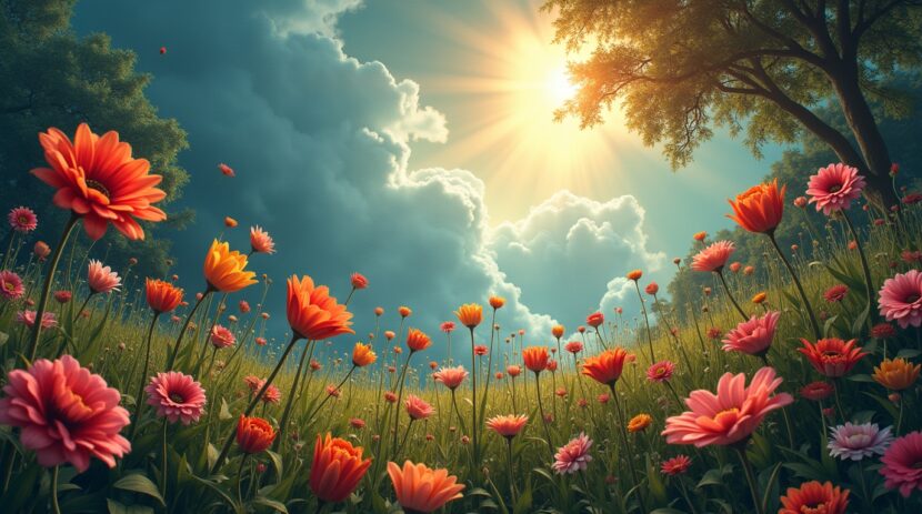 Sonhar com um jardim onde as flores crescem ao contrário: Significado