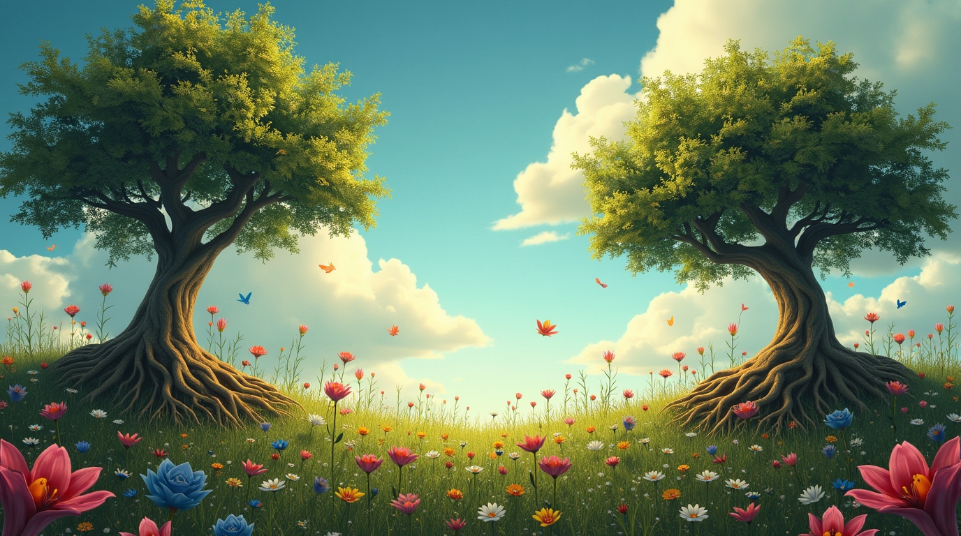 Sonhar com um jardim onde as raízes das árvores crescem no ar: Significado