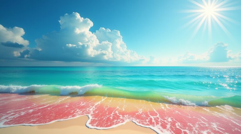 Sonhar com um mar onde as águas se dividem em diferentes cores: Significados