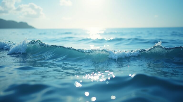 Sonhar com um mar onde as águas se movem como ondas sonoras
