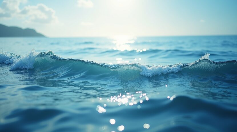 Sonhar com um mar onde as águas se movem como ondas sonoras