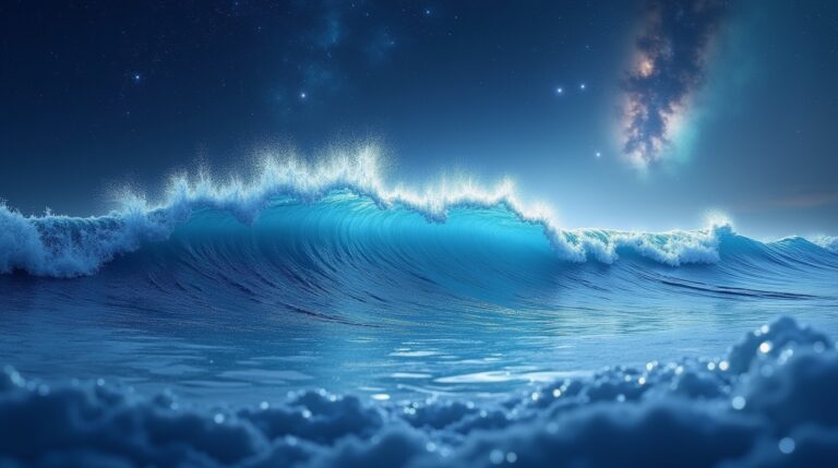 Sonhar com um mar onde as ondas são feitas de poeira estelar: Significado