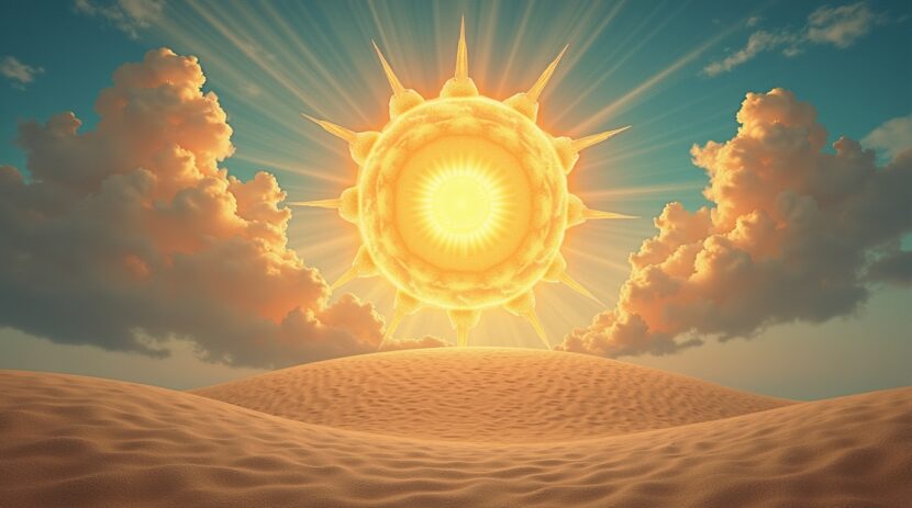 sonhar-com-um-sol-feito-de-areia