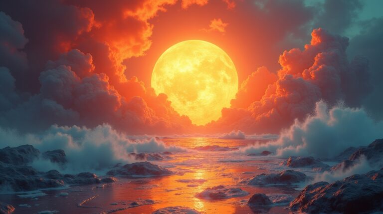 sonhar-com-um-sol-que-derrete-como-cera