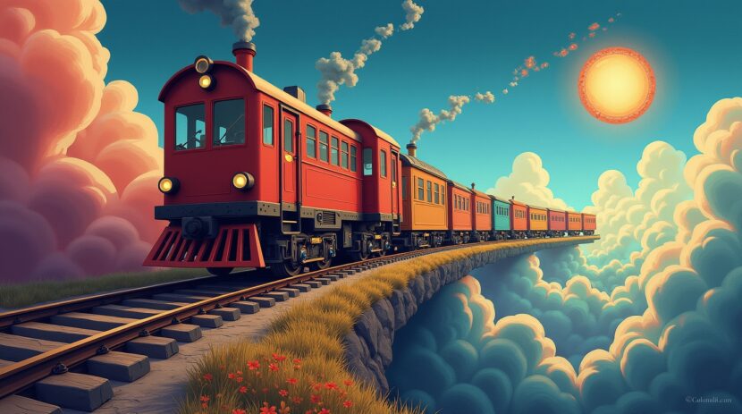 Sonhar com um trem que viaja por diferentes dimensões: Significado