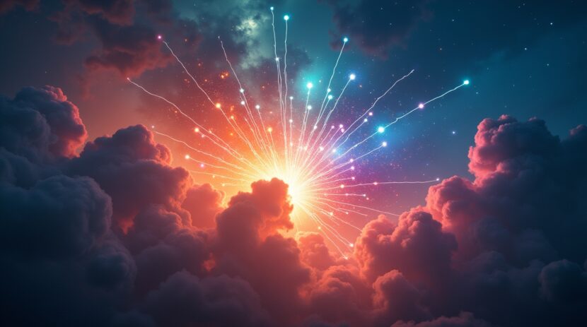 Sonhar com um trovão que explode em luzes multicoloridas: Significados