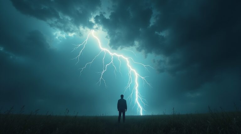 Sonhar com um trovão que segue você pelo céu: Significado e Interpretação