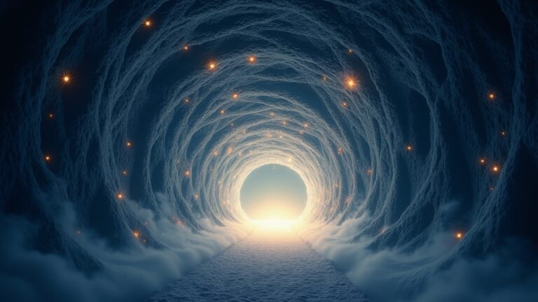 sonhar-com-um-tunel-iluminado-por-estrelas