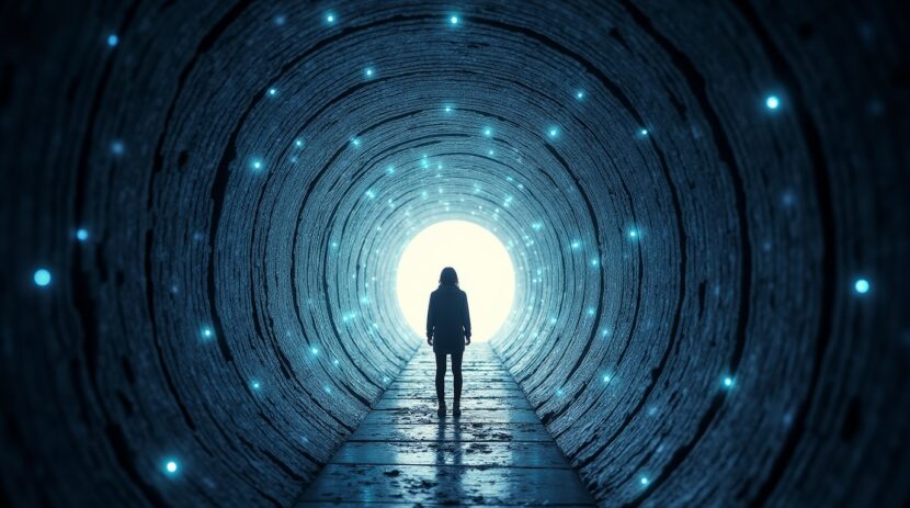sonhar-com-um-tunel-onde-as-paredes-refletem-estrelas