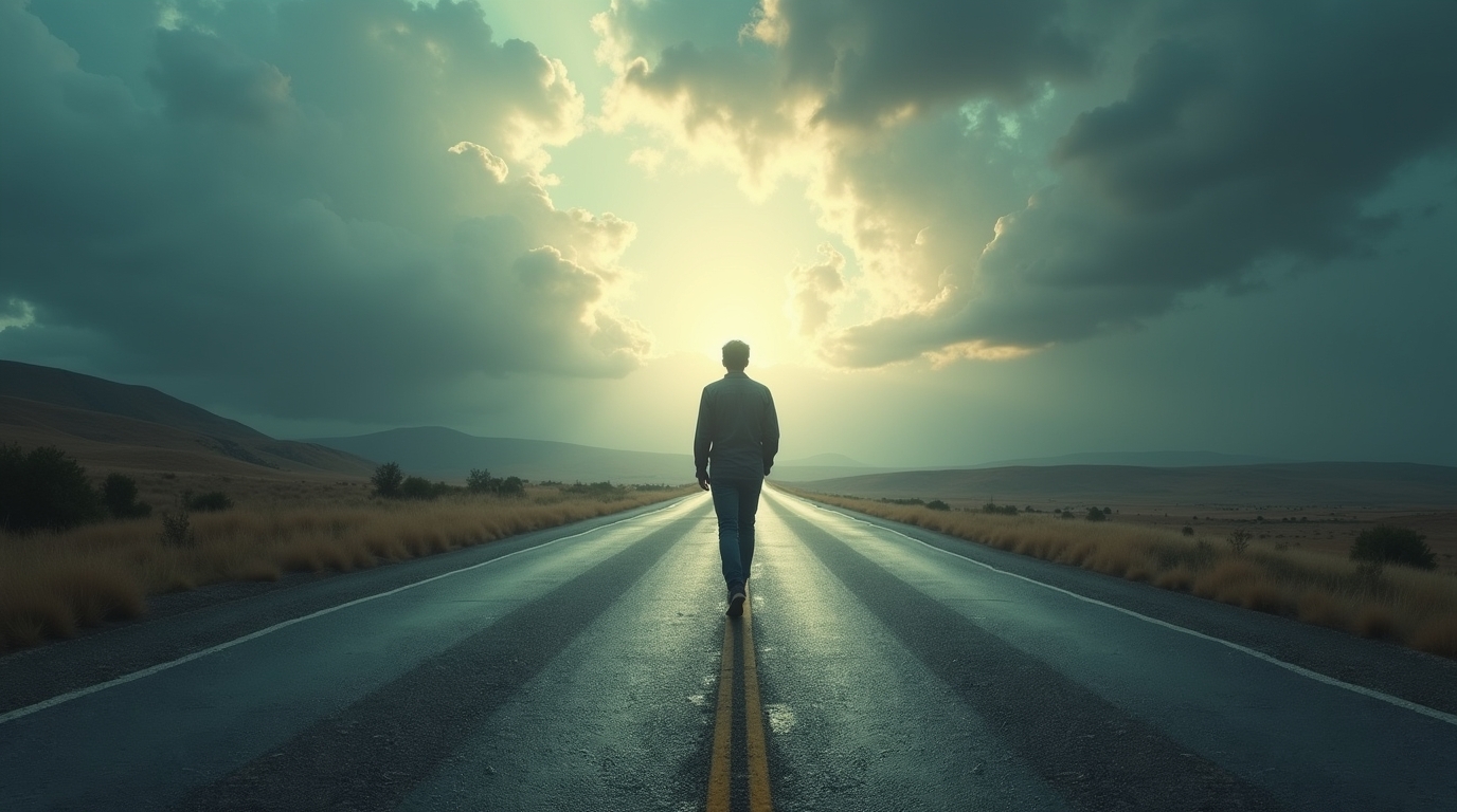 Sonhar com uma estrada que se desfaz atrás de você: Significado