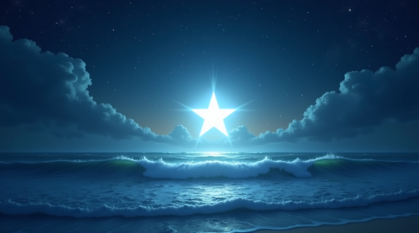 sonhar-com-uma-estrela-que-brilha-dentro-do-mar